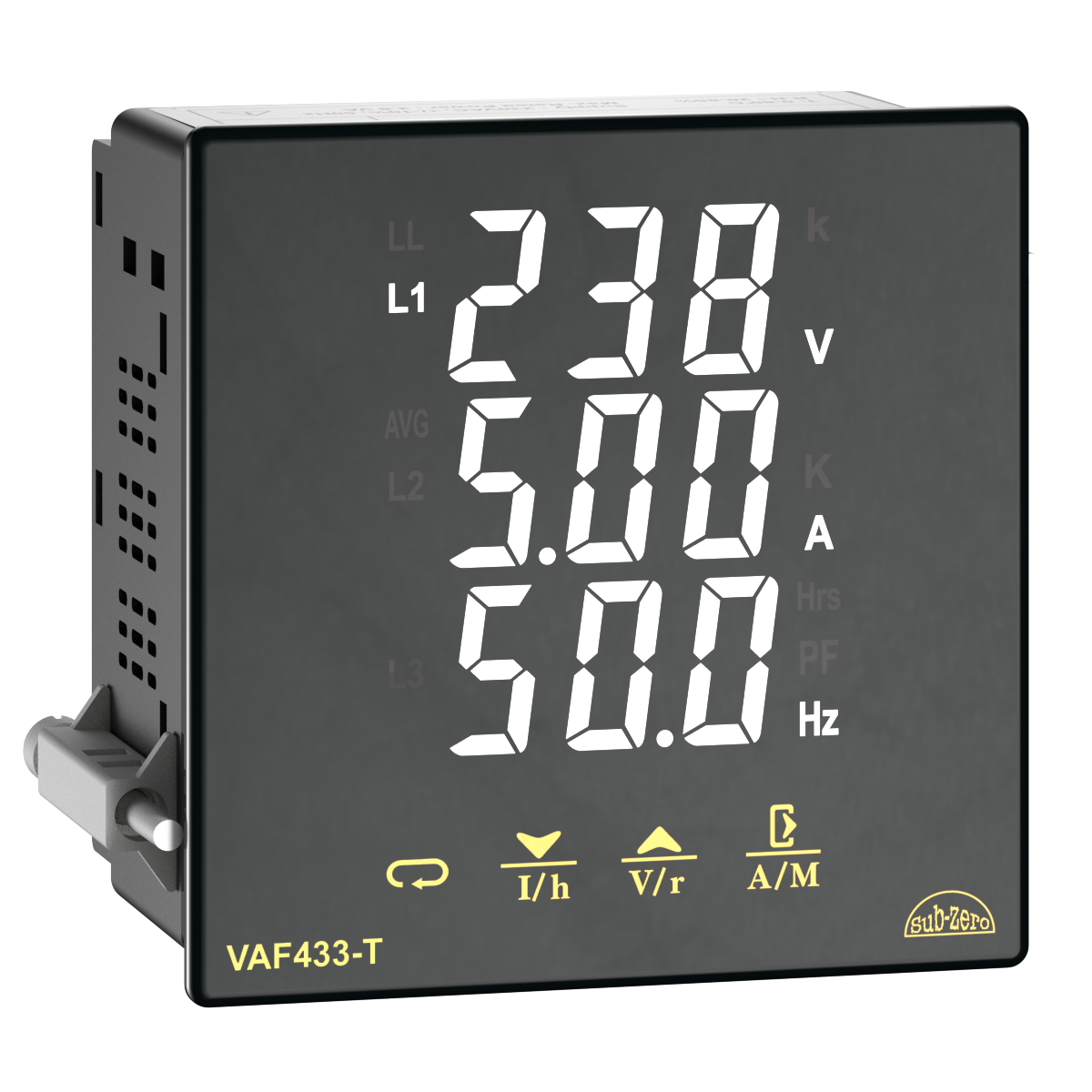 3 Phase Voltage Current Frequency panel meter