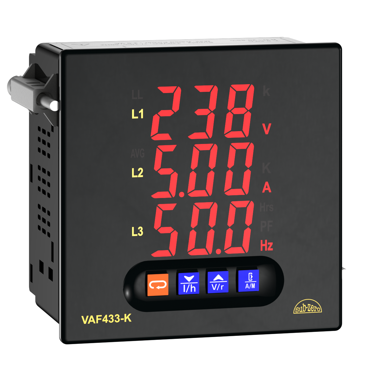 3 Phase Voltage Current Frequency panel meter